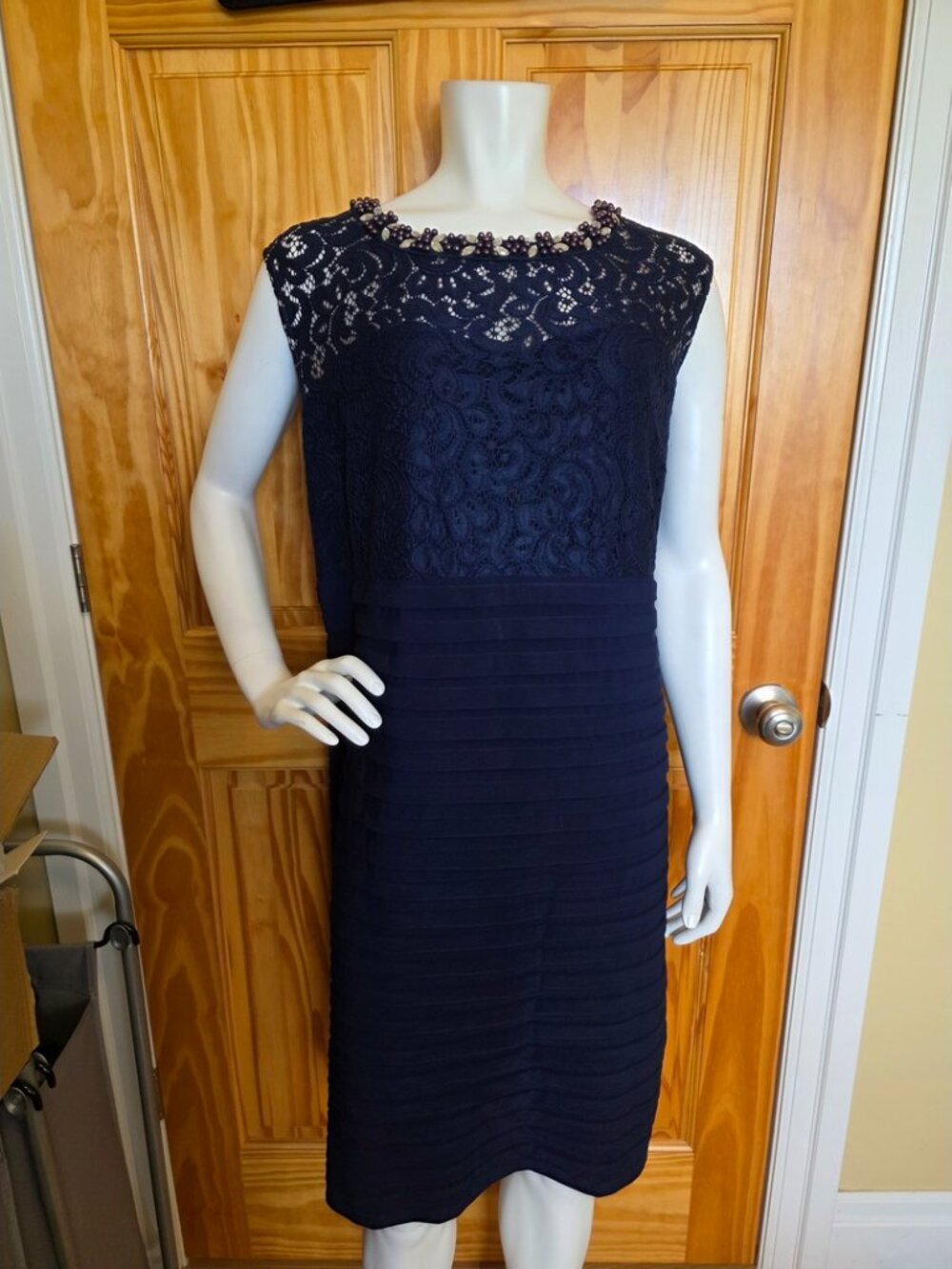 💛 63. Laura Plus Size 20 Blue Cocktail Dress With Shawl